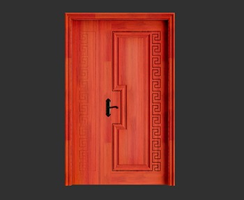 双开门子母门SketchUp草图大师SU模型下载0035