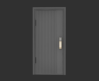 平开门单开门SketchUp草图大师SU模型下载0247