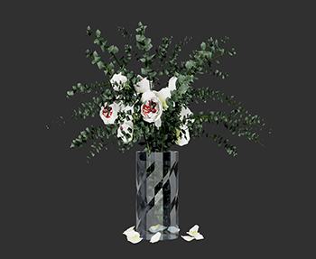 花艺花瓶摆设SketchUp草图大师SU模型下载202303635