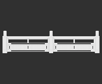 新中式栏杆SketchUp草图大师SU模型下载202307537
