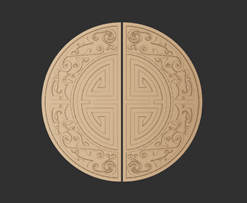 新中式拉手SketchUp草图大师SU模型下载2023001062