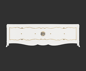 电视柜SketchUp草图大师SU模型下载202303876