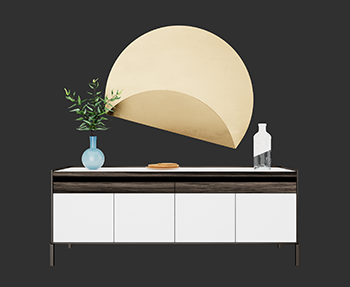 边柜饰品柜玄关柜SketchUp草图大师家具SU模型下载202306396