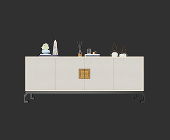 边柜饰品柜玄关柜SketchUp草图大师家具SU模型下载202306416