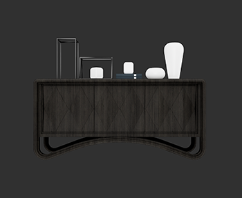 边柜饰品柜玄关柜SketchUp草图大师家具SU模型下载202306429