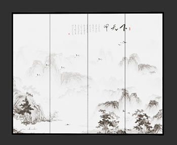 装饰画挂画SketchUp草图大师SU模型下载202303218
