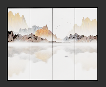 装饰画挂画SketchUp草图大师SU模型下载202303219