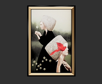 挂画装饰画SketchUp草图大师SU模型下载202305850