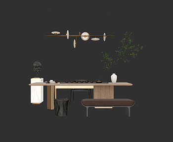 茶桌SketchUp草图大师SU模型下载202408411