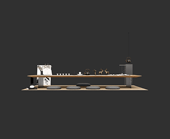 茶桌SketchUp草图大师SU模型下载202408420