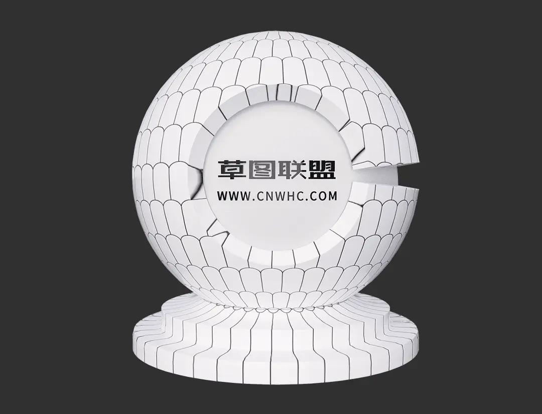 Enscape羽毛砖SketchUp瓷砖材质贴图下载0008