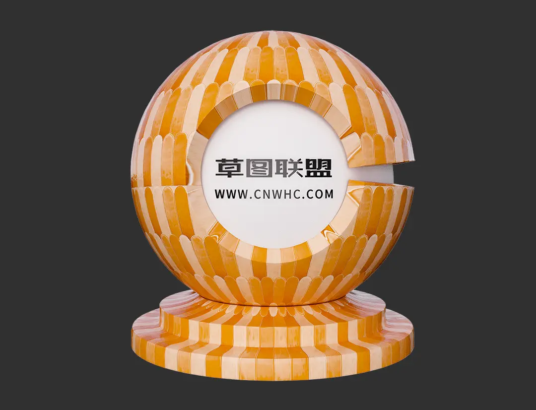 Enscape羽毛砖SketchUp瓷砖材质贴图下载0011