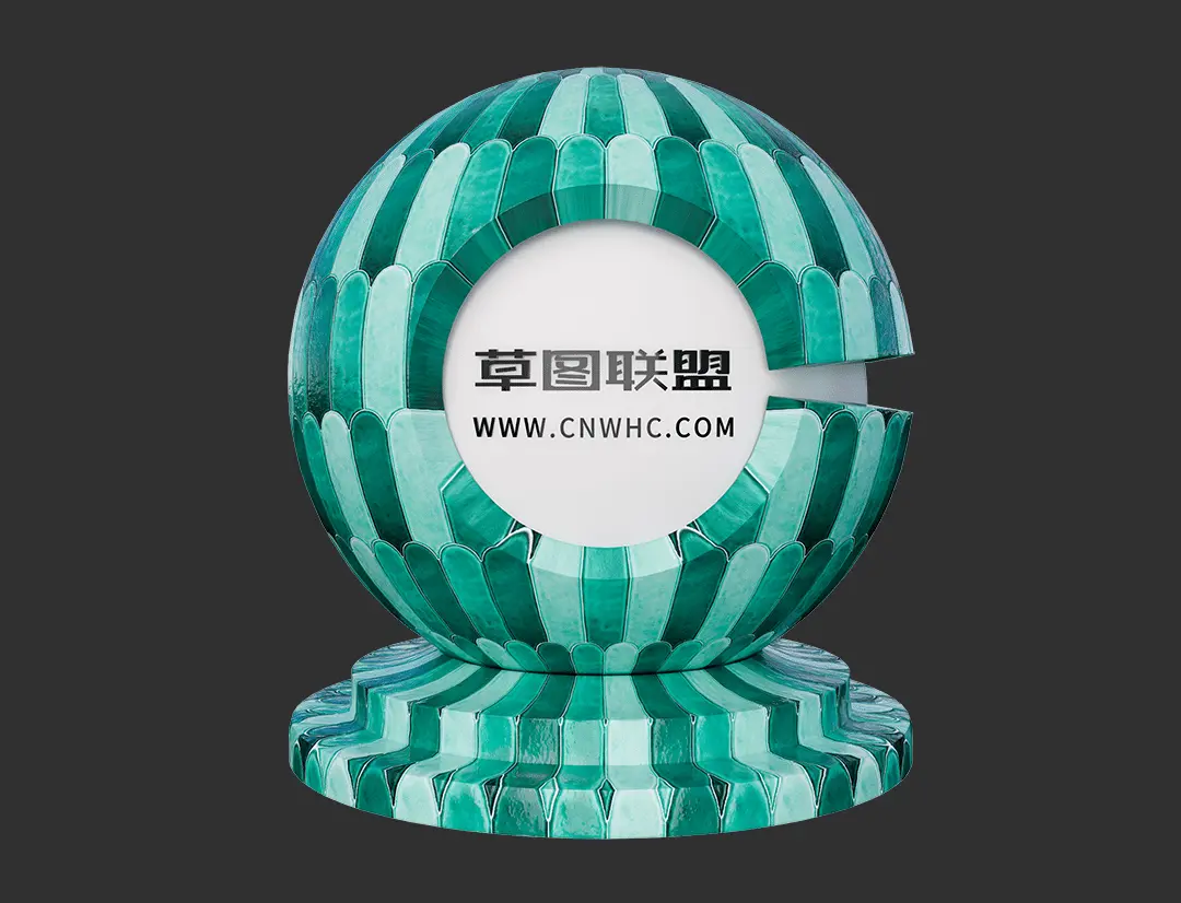 Enscape羽毛砖SketchUp瓷砖材质贴图下载0014