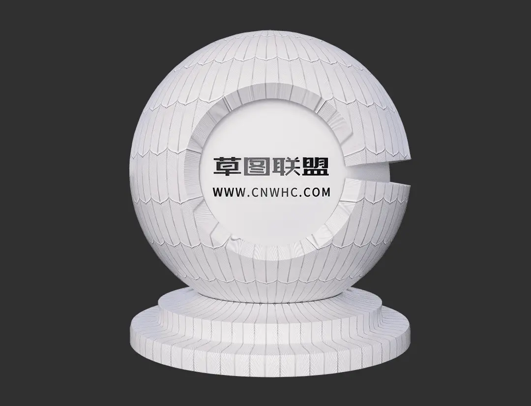 Enscape羽毛砖SketchUp瓷砖材质贴图下载0016
