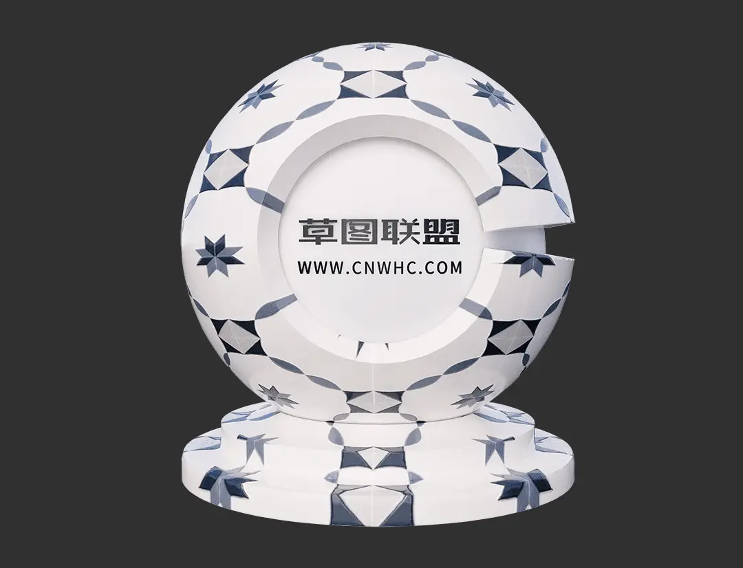 Enscape花纹瓷砖SketchUp墙砖地砖材质贴图下载0005