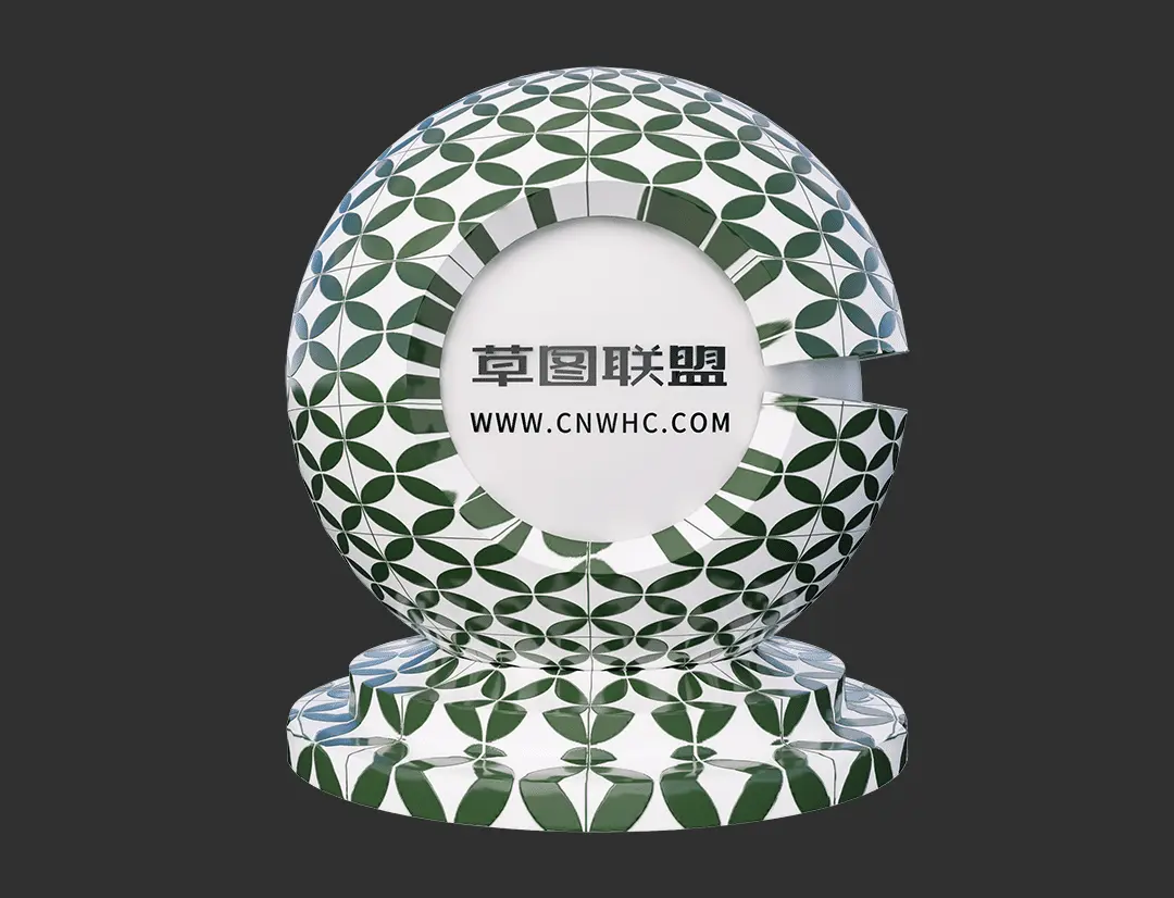 Enscape花纹瓷砖SketchUp墙砖地砖材质贴图下载0023