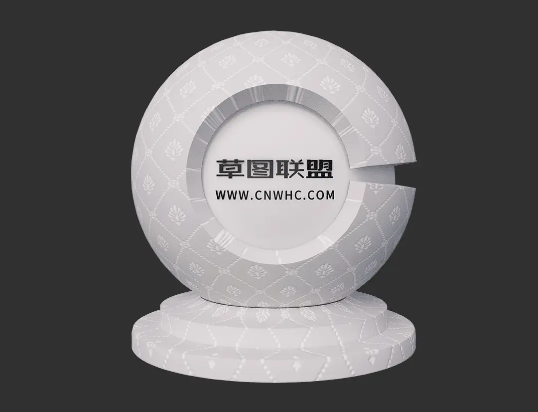 Enscape带图案的壁纸SketchUp墙纸材质贴图下载002