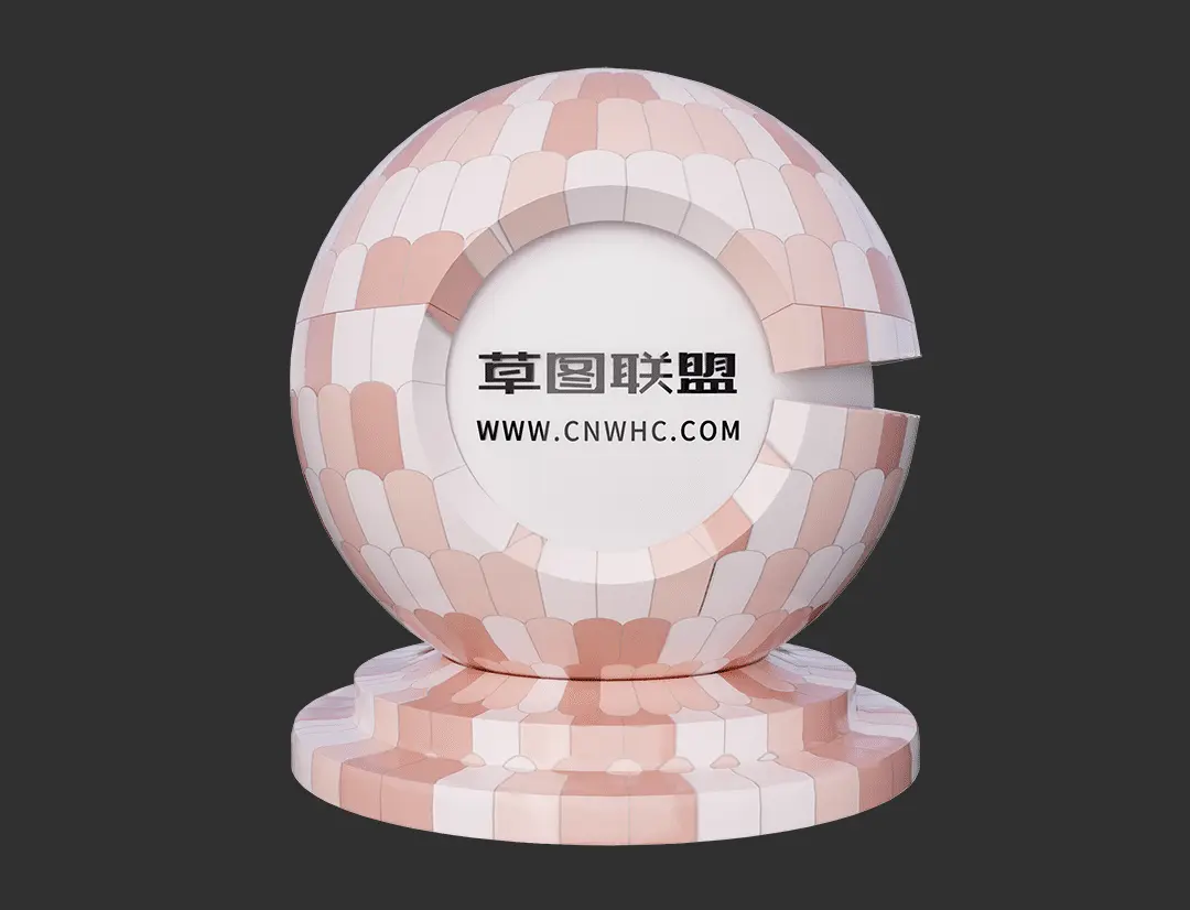 Enscape羽毛砖SketchUp瓷砖材质贴图下载0022