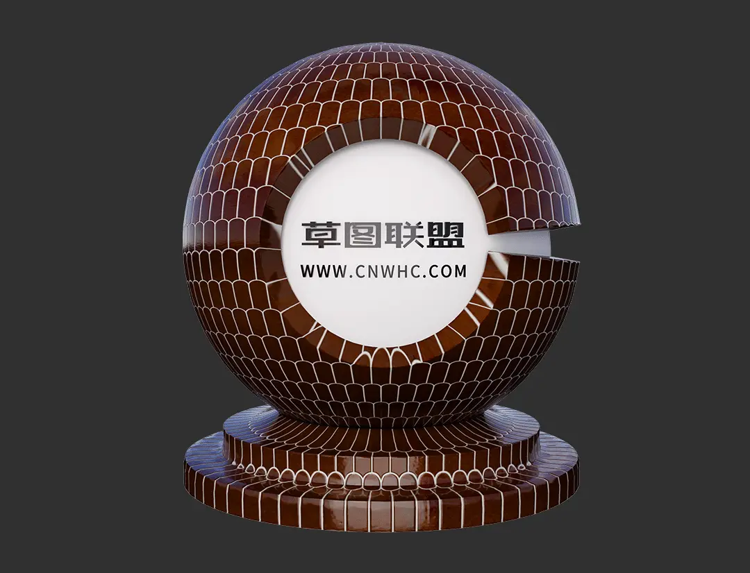Enscape羽毛砖SketchUp瓷砖材质贴图下载0029