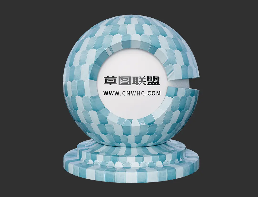 Enscape羽毛砖SketchUp瓷砖材质贴图下载0032