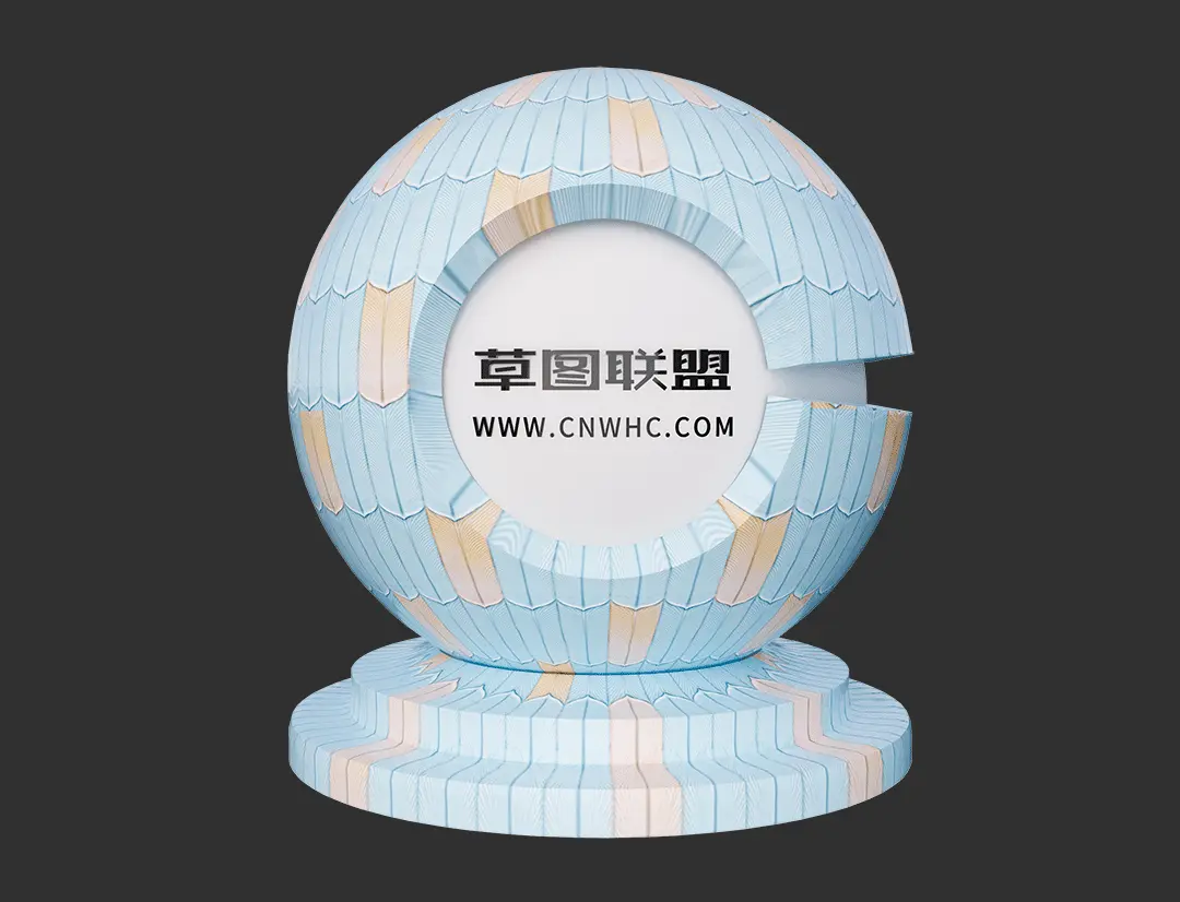 Enscape羽毛砖SketchUp瓷砖材质贴图下载0034