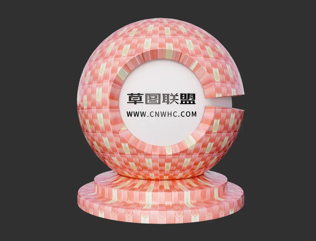 Enscape羽毛砖SketchUp瓷砖材质贴图下载0039