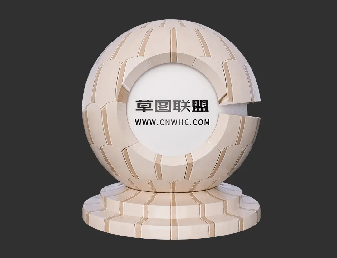 Enscape羽毛砖SketchUp瓷砖材质贴图下载0044