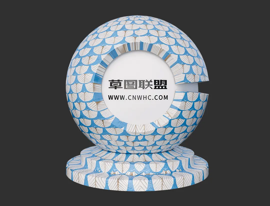 Enscape羽毛砖SketchUp瓷砖材质贴图下载0046