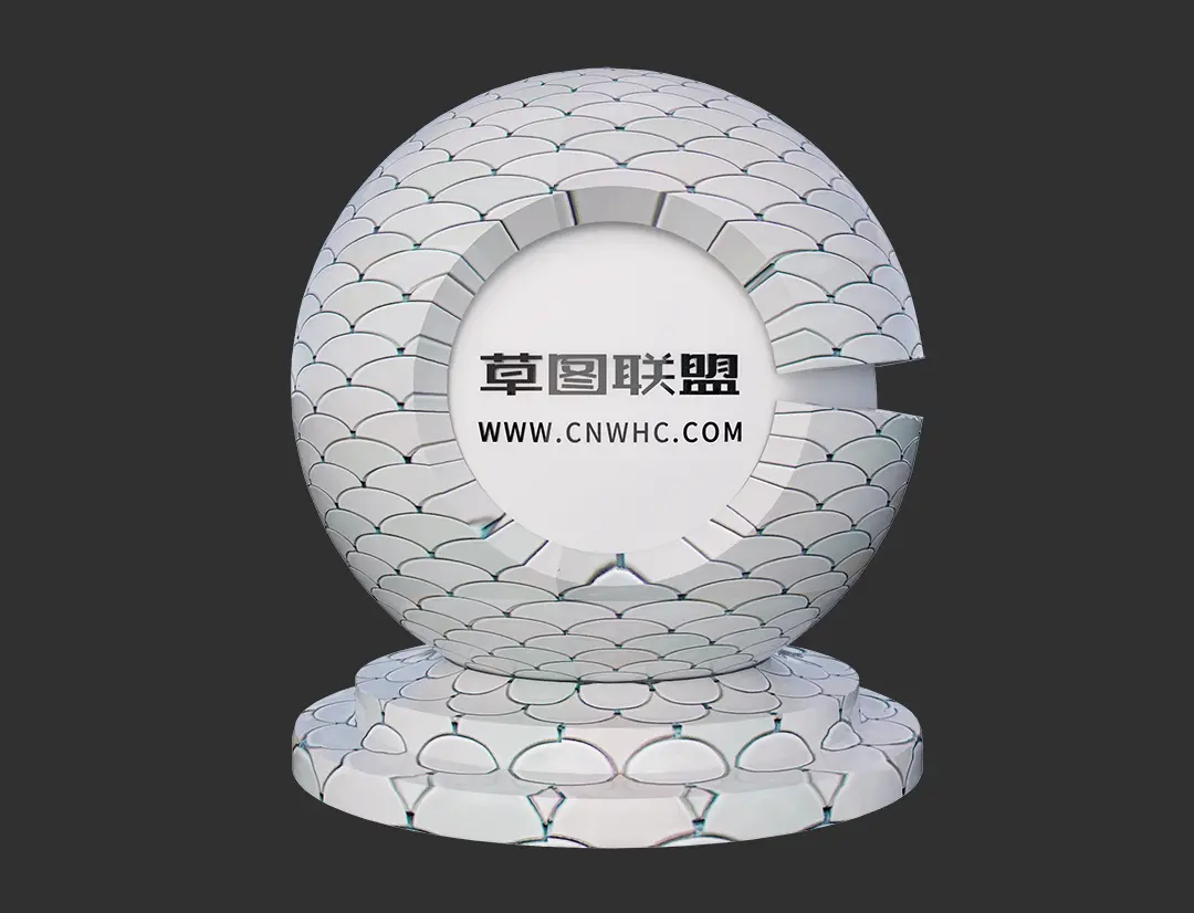 Enscape羽毛砖SketchUp瓷砖材质贴图下载0049