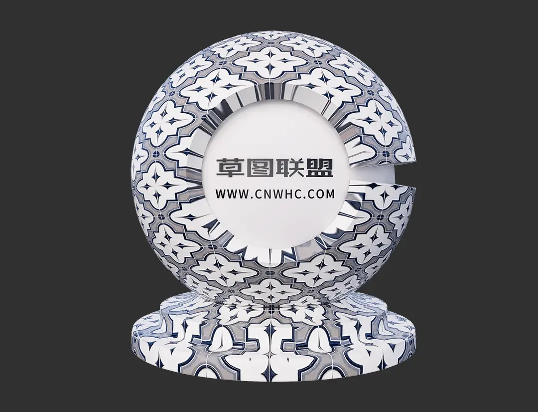 Enscape花纹瓷砖SketchUp墙砖地砖材质贴图下载0037