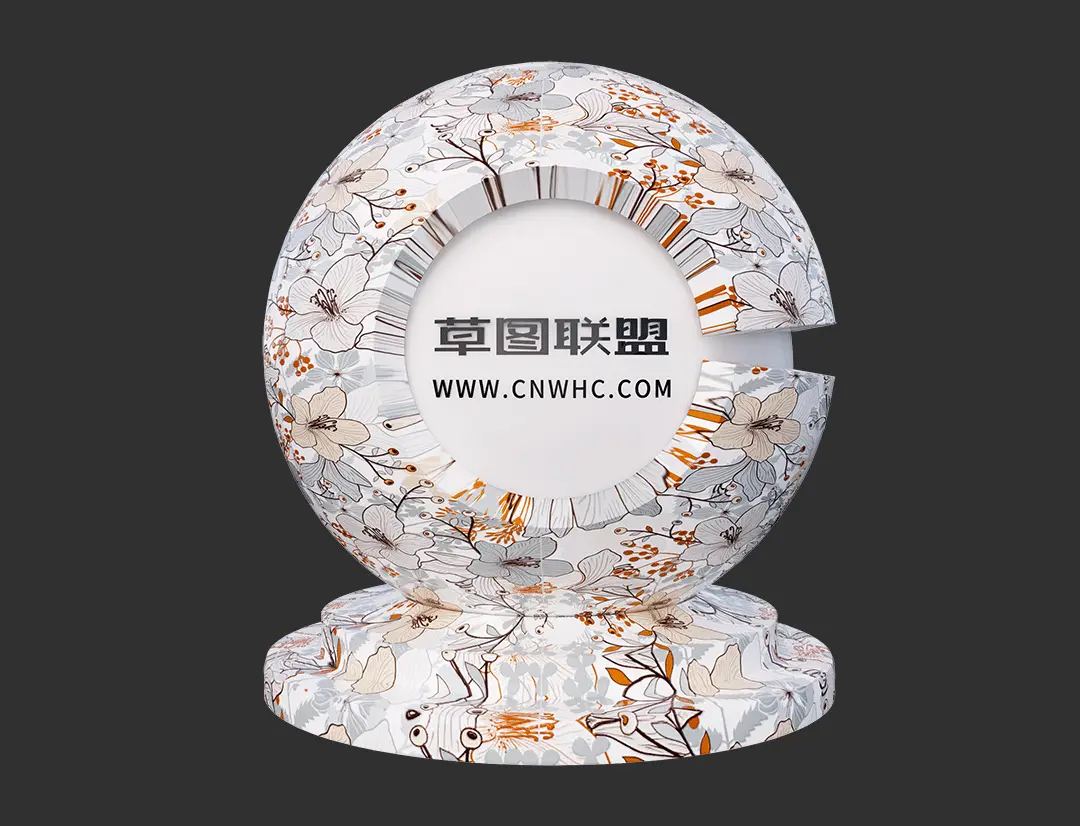 Enscape花纹瓷砖SketchUp墙砖地砖材质贴图下载0041