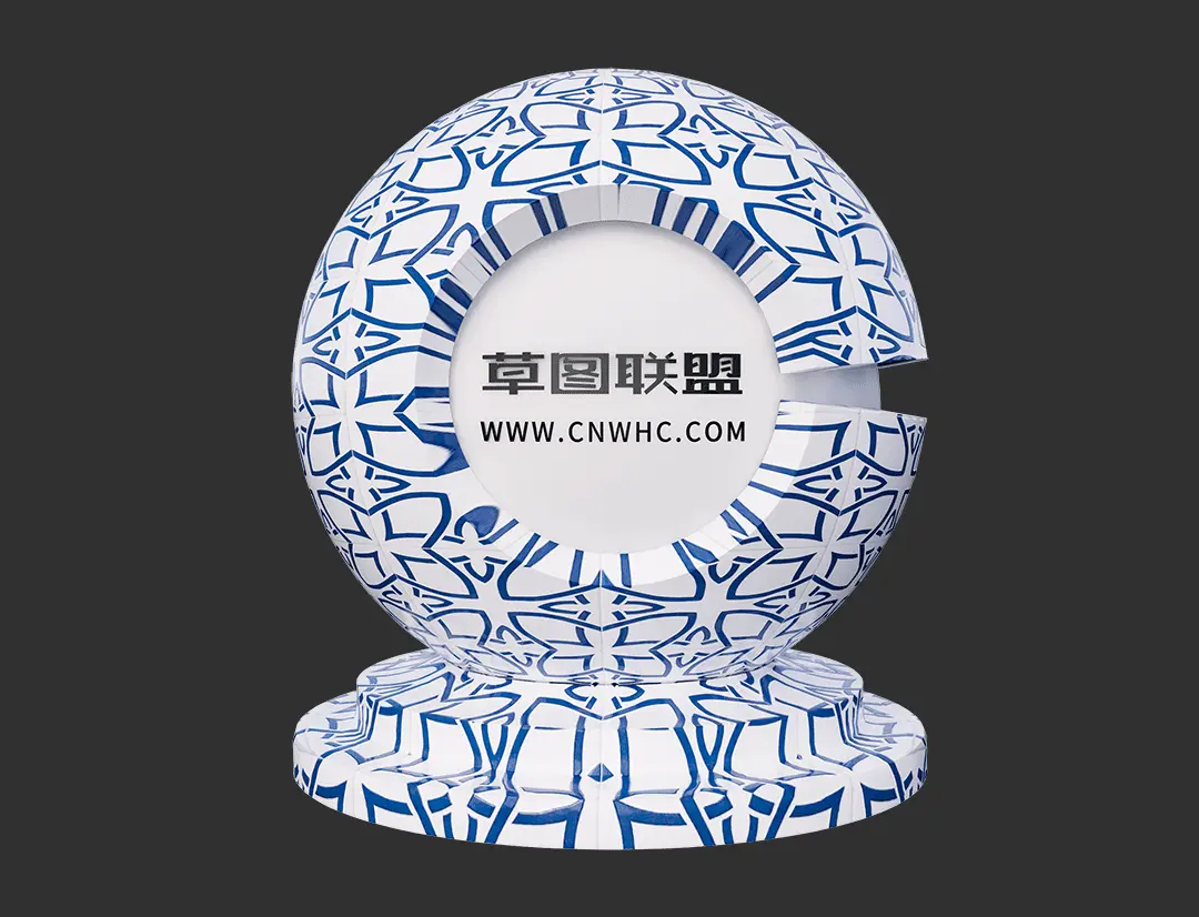 Enscape花纹瓷砖SketchUp墙砖地砖材质贴图下载0044