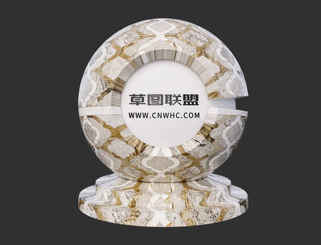 Enscape花纹瓷砖SketchUp墙砖地砖材质贴图下载0058