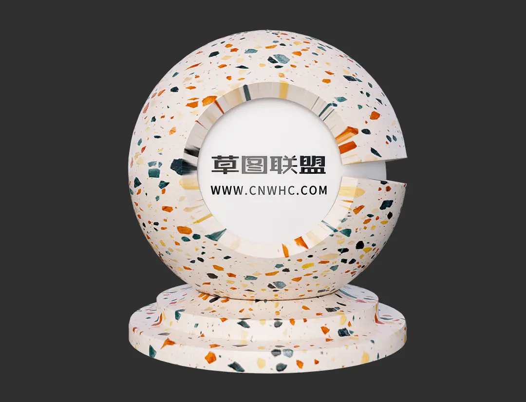 Enscape水磨石SketchUp地面材质贴图下载091
