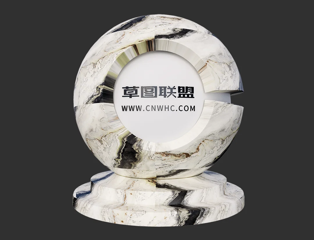 奥力斯特岩板Enscape材质SketchUp材质贴图下载0134