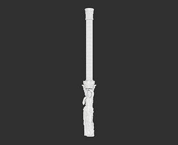 罗马柱SketchUp草图大师SU模型下载202407728