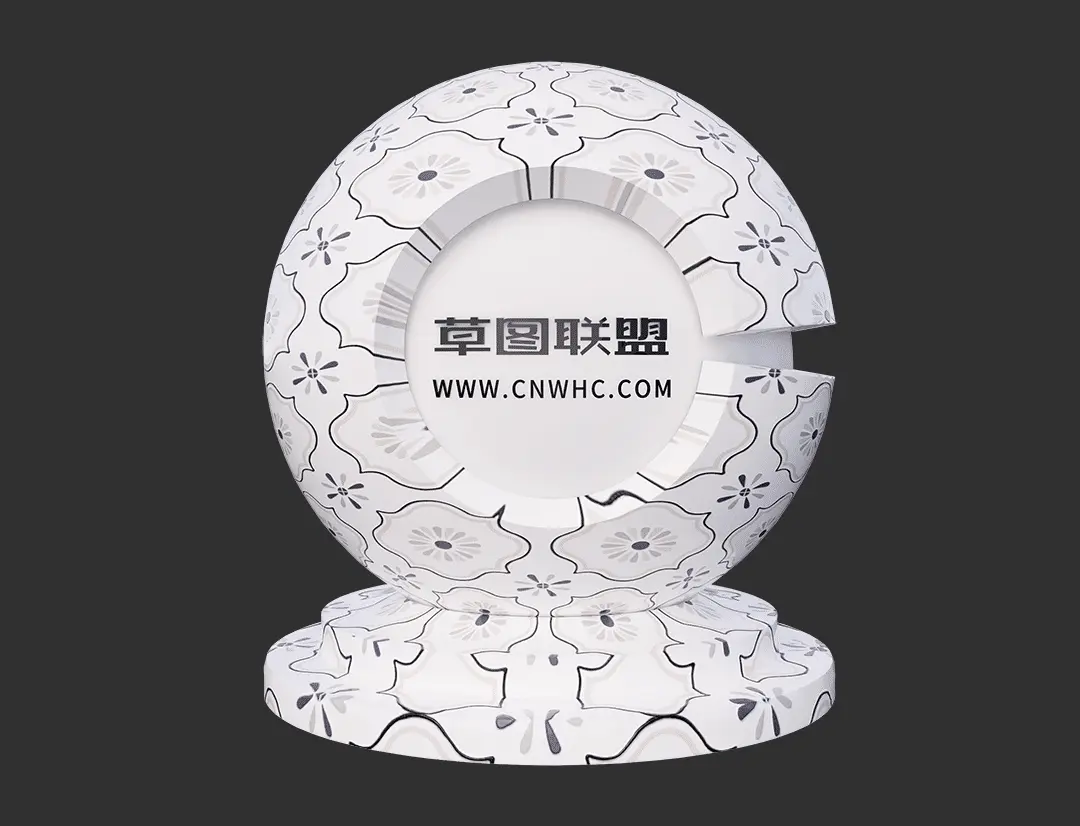 Enscape花纹瓷砖SketchUp墙砖地砖材质贴图下载0073