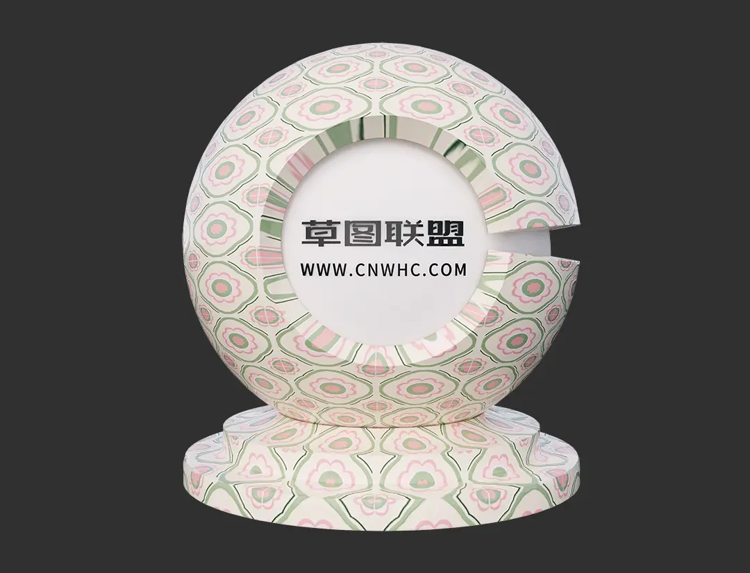 Enscape花纹瓷砖SketchUp墙砖地砖材质贴图下载0080