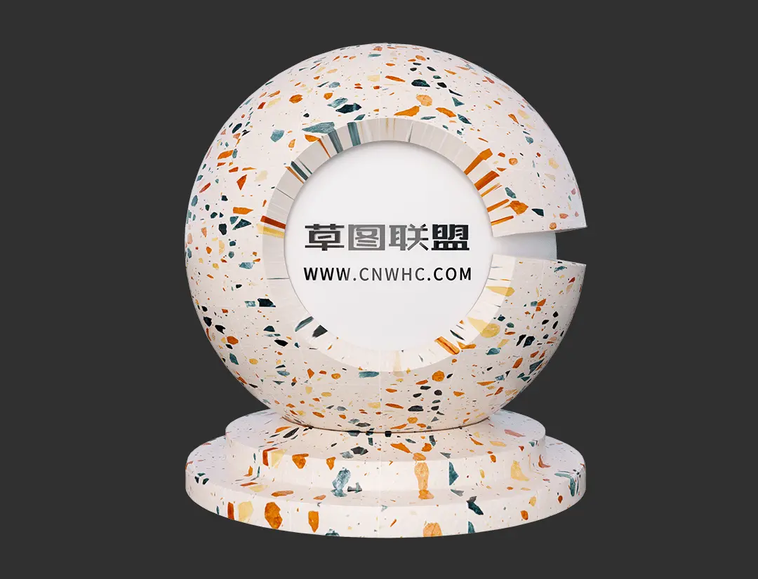 Enscape水磨石SketchUp地面材质贴图下载099