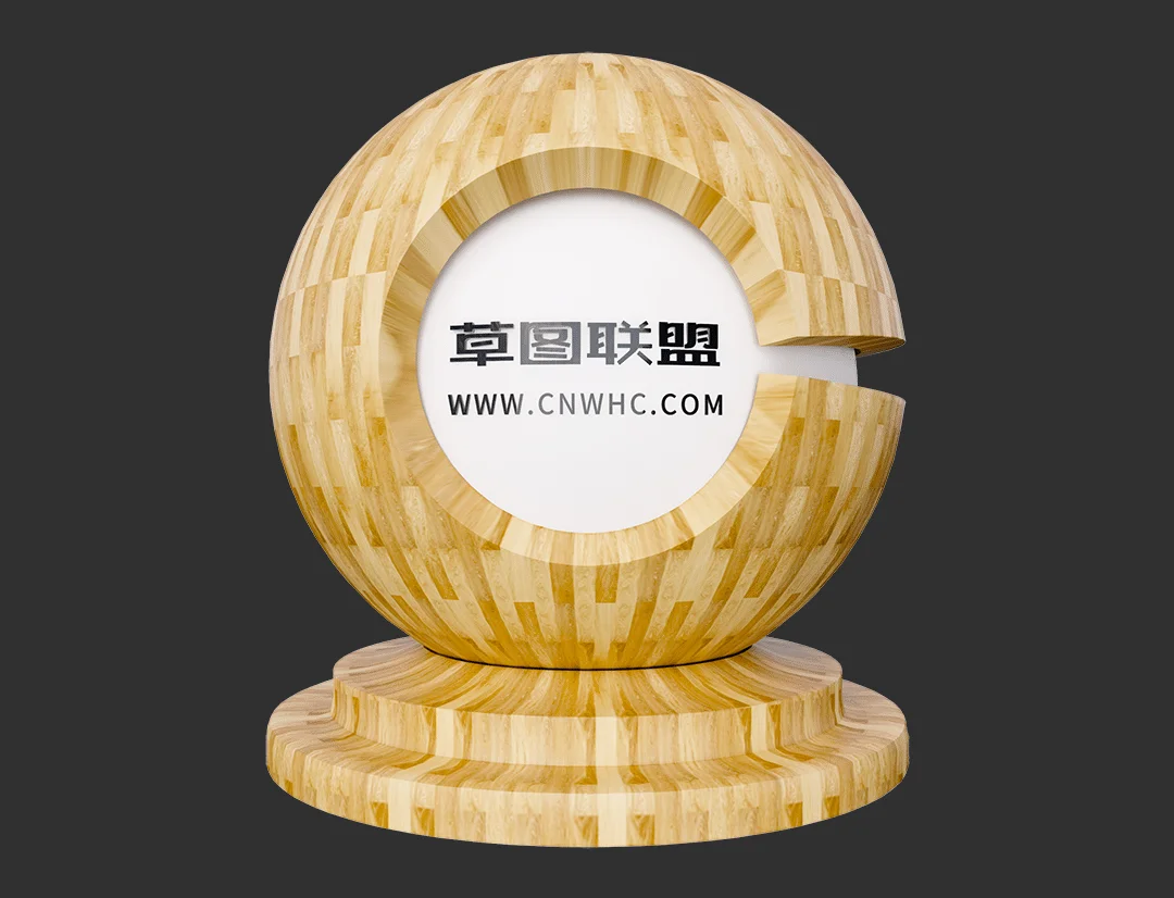长颈鹿三层木地板Enscape材质SketchUp材质贴图下载0356