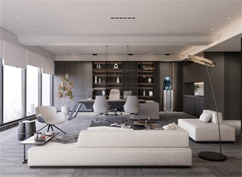 Enscape办公室SketchUp草图大师模型下载285
