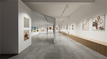 Enscape画廊展厅SketchUp草图大师模型下载306