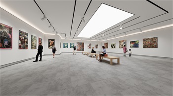Enscape画廊展厅SketchUp草图大师模型下载309