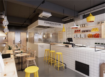 Enscape咖啡店SketchUp草图大师模型下载315