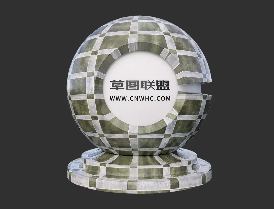 Enscape花纹瓷砖SketchUp墙砖地砖材质贴图下载0108