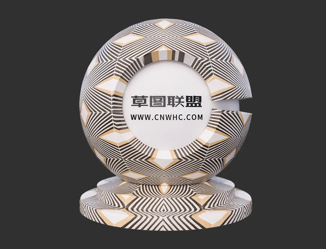 Enscape花纹瓷砖SketchUp墙砖地砖材质贴图下载0119
