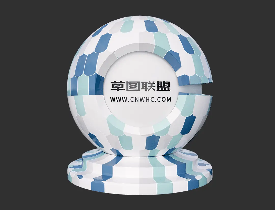 Enscape羽毛砖瓷砖材质贴图下载0001