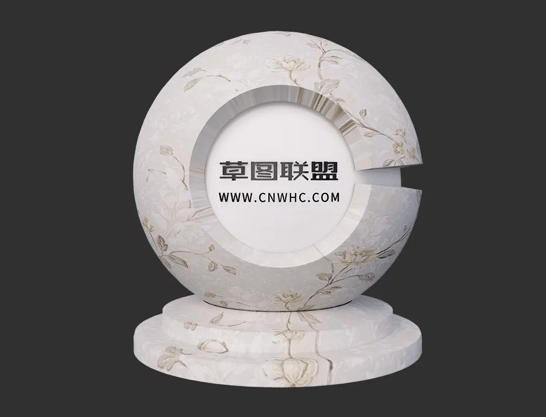 Enscape带图案的壁纸SketchUp墙纸材质贴图下载145