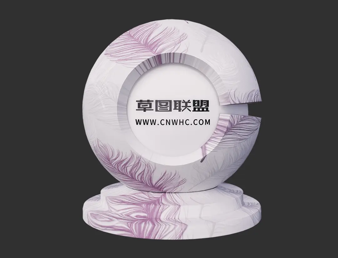Enscape带图案的壁纸SketchUp墙纸材质贴图下载150