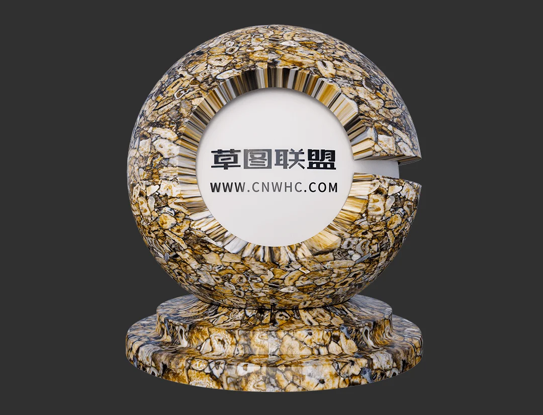 奥力斯特岩板Enscape材质SketchUp材质贴图下载0550